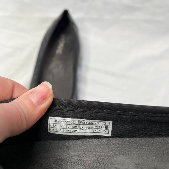 Vionic Womens Black Minna Leather Sequin Cap Toe Ballet Bow Flats size 8 - Picture 6 of 11